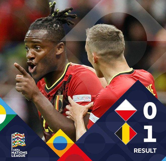 Il Belgio ha battuto la Polonia 1-0!