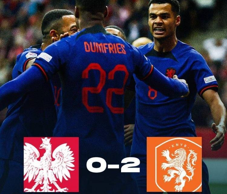 Paesi Bassi in trasferta 2-0 Polonia
